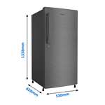 Haier 195 L 4 Star Direct-Cool Single-Door Refrigerator (Dazzle Steel)